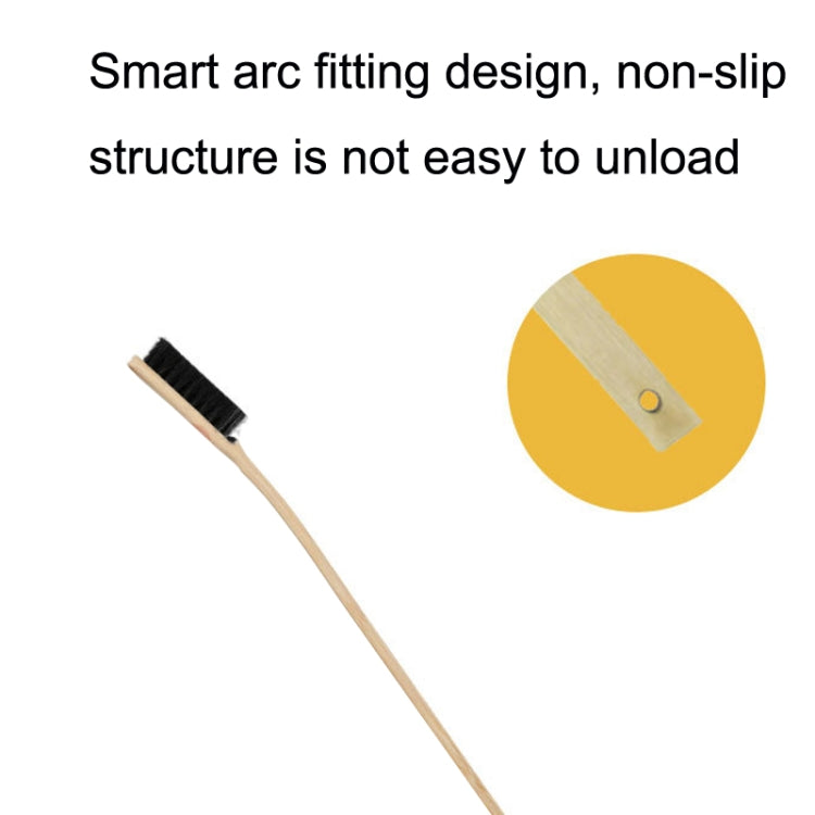 Automotive Steel Ring Washing Long Bamboo Brush Engine Cleaning Brush(Straight Bend Mixed Delivery) - Car washing supplies by buy2fix | Online Shopping UK | buy2fix