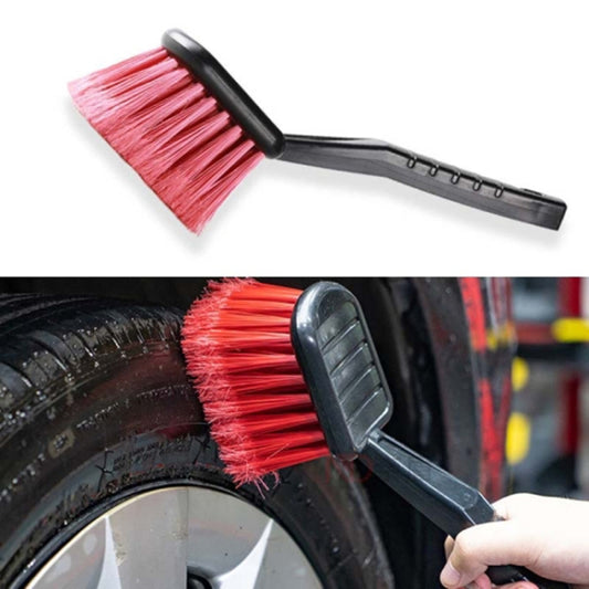 W-0272 Multifunctional Long Hair Cleaning Soft Car Tire Brush(Red) - Car washing supplies by buy2fix | Online Shopping UK | buy2fix