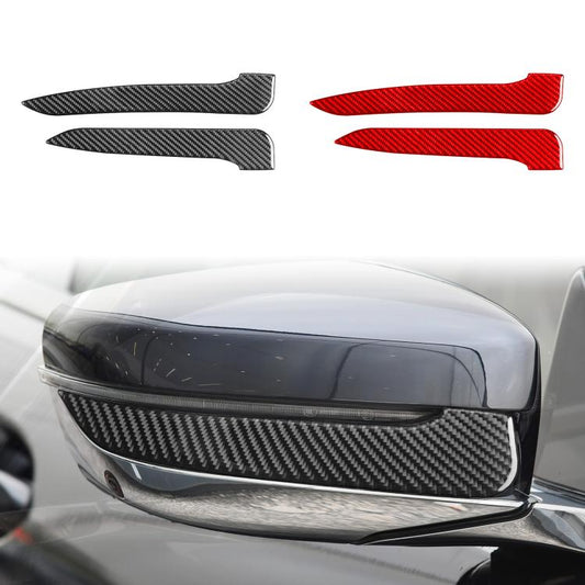 For 2019-2024 BMW 8 Series G14 2pcs /Set Left-hand Drive Rearview Mirror Anti-scratch Strip Stickers(Black) - Car Interior Mouldings by buy2fix | Online Shopping UK | buy2fix