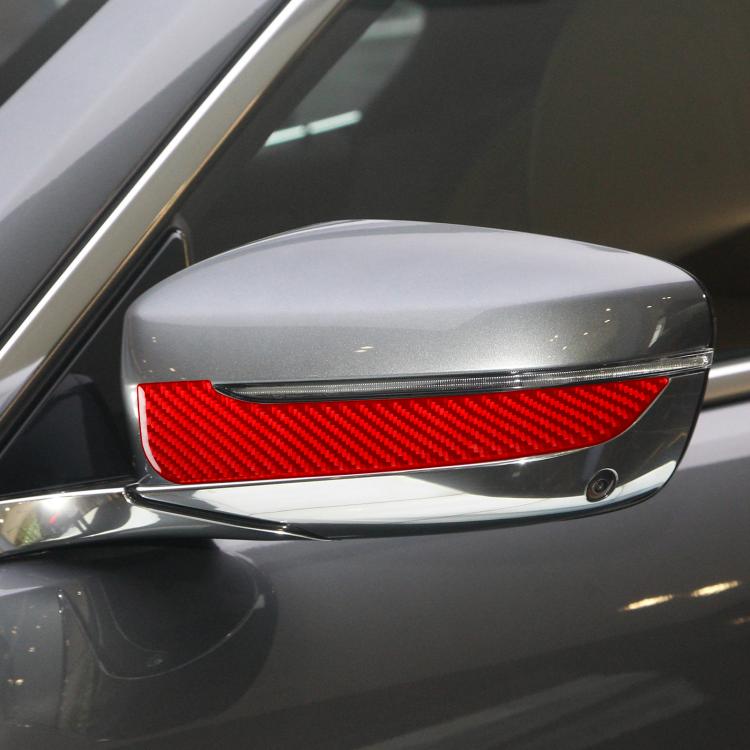 For 2019-2024 BMW 8 Series G14 2pcs /Set Left-hand Drive Rearview Mirror Anti-scratch Strip Stickers(Black) - Car Interior Mouldings by buy2fix | Online Shopping UK | buy2fix
