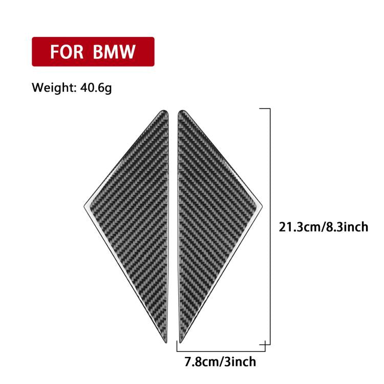 For 2019-2024 BMW 8 Series G14 2pcs /Set Universal A-pillar Stickers for Left and Right Drive(Black) - Car Interior Mouldings by buy2fix | Online Shopping UK | buy2fix