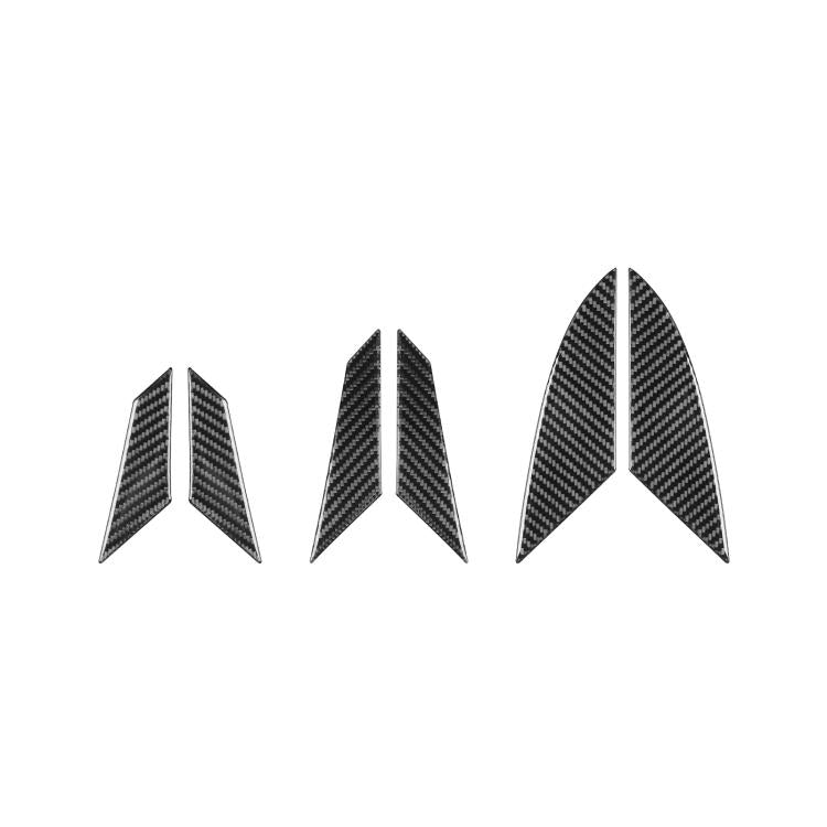 For Chevrolet Corvette C8 6pcs /Set Engine Side Air Vent Stickers(Black) - Car Interior Mouldings by buy2fix | Online Shopping UK | buy2fix