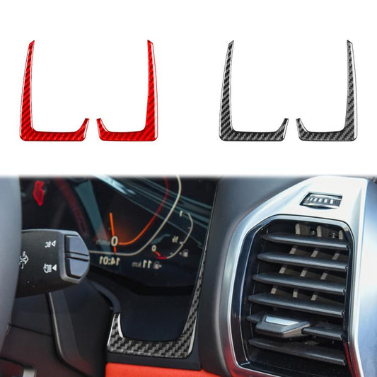 For 2019-2024 BMW 8 Series G14 2pcs /Set Right-hand Drive Instrument Both Sides Decorative Stickers(Black) - Car Interior Mouldings by buy2fix | Online Shopping UK | buy2fix