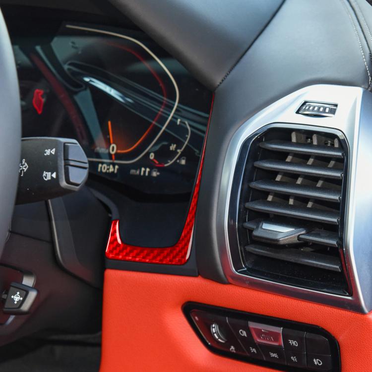 For 2019-2024 BMW 8 Series G14 2pcs /Set Right-hand Drive Instrument Both Sides Decorative Stickers(Red) - Car Interior Mouldings by buy2fix | Online Shopping UK | buy2fix