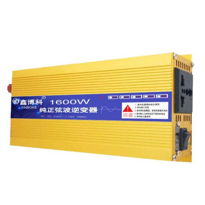 XINBOKE High Power Household Car Sine Wave Inverter 24V 1600W To 220V 800W(Single Display) - Pure Sine Wave by buy2fix | Online Shopping UK | buy2fix