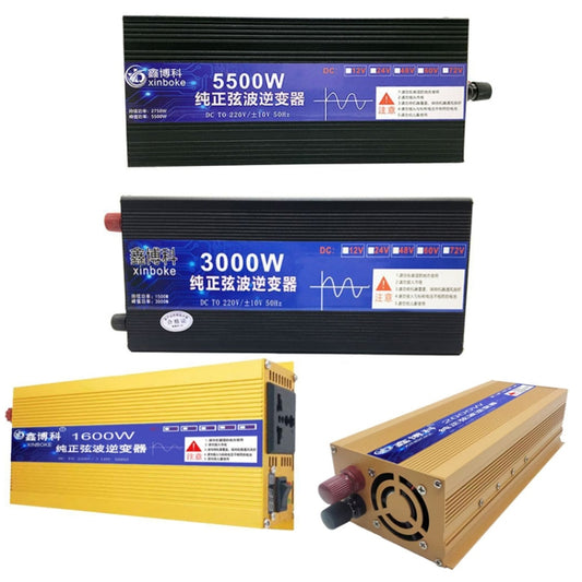 XINBOKE High Power Household Car Sine Wave Inverter 24V 1600W To 220V 800W(Single Display) - Pure Sine Wave by buy2fix | Online Shopping UK | buy2fix