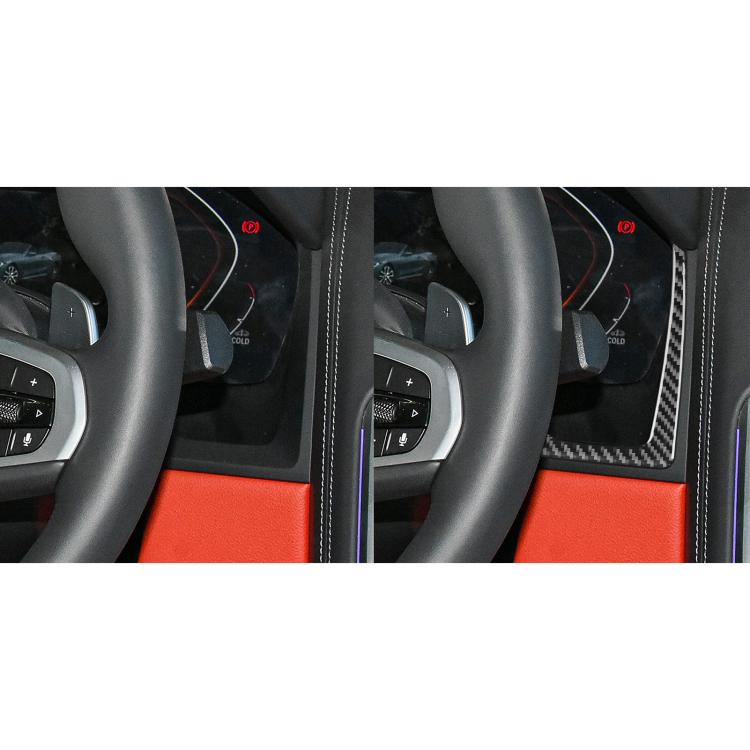 For 2019-2024 BMW 8 Series G14 2pcs /Set Left-hand Drive Instrument Both Sides Decorative Stickers(Red) - Car Interior Mouldings by buy2fix | Online Shopping UK | buy2fix