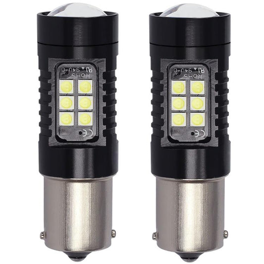 1pair Automotive High-power LED White Light Fog Lamp(1156) - Fog / Driving Lights by buy2fix | Online Shopping UK | buy2fix