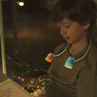 KD201 Portable Lamp Hanging Neck Reading LED Night Light, Style: Little Deer (Blue+Brown) - Desk Lamps by buy2fix | Online Shopping UK | buy2fix