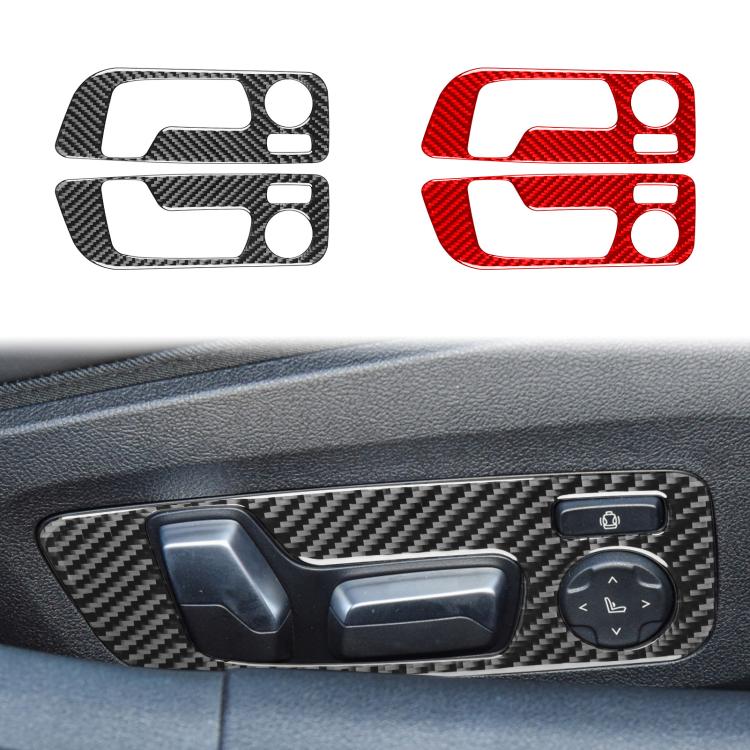 For 2019-2024 BMW 8 Series G14 2pcs /Set Universal Seat Adjustment Stickers For Left And Right Drive(Black) - Car Interior Mouldings by buy2fix | Online Shopping UK | buy2fix