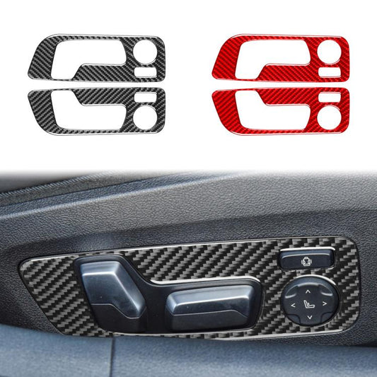 For 2019-2024 BMW 8 Series G14 2pcs /Set Universal Seat Adjustment Stickers For Left And Right Drive(Black) - Car Interior Mouldings by buy2fix | Online Shopping UK | buy2fix