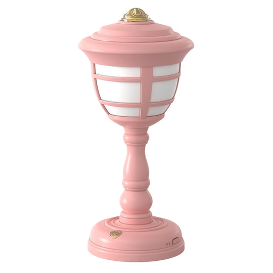 GIVELONG Retro Table Lamp USB Charging Small Night Light, Style: 322-1 Red