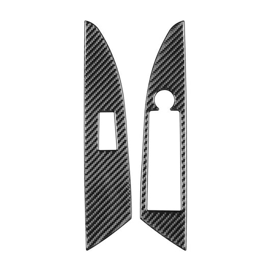 For 2019-2024 BMW 8 Series G14 2pcs /Set Right-hand Drive Glass Lift Convertible Stickers(Black) - Car Interior Mouldings by buy2fix | Online Shopping UK | buy2fix