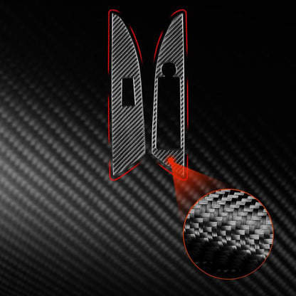 For 2019-2024 BMW 8 Series G14 2pcs /Set Right-hand Drive Glass Lift Convertible Stickers(Red) - Car Interior Mouldings by buy2fix | Online Shopping UK | buy2fix