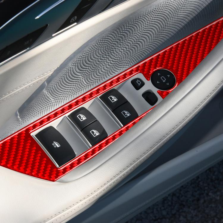 For 2019-2024 BMW 8 Series G14 2pcs /Set Left-hand Drive Glass Lift Convertible Stickers(Red) - Car Interior Mouldings by buy2fix | Online Shopping UK | buy2fix