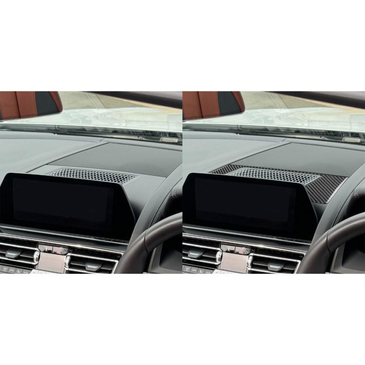 For 2019-2024 BMW 8 Series G14 Right-hand Drive Dashboard Speaker Frame Sticker(Black) - Car Interior Mouldings by buy2fix | Online Shopping UK | buy2fix