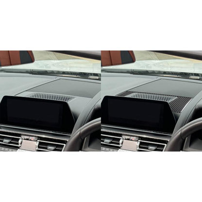 For 2019-2024 BMW 8 Series G14 Right-hand Drive Dashboard Speaker Frame Sticker(Black) - Car Interior Mouldings by buy2fix | Online Shopping UK | buy2fix