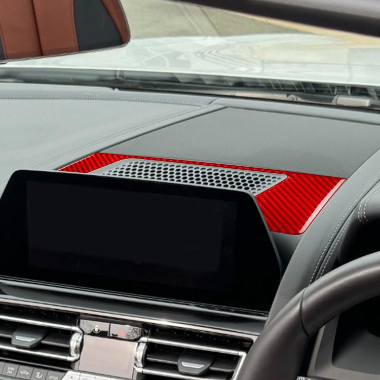 For 2019-2024 BMW 8 Series G14 Right-hand Drive Dashboard Speaker Frame Sticker(Black) - Car Interior Mouldings by buy2fix | Online Shopping UK | buy2fix