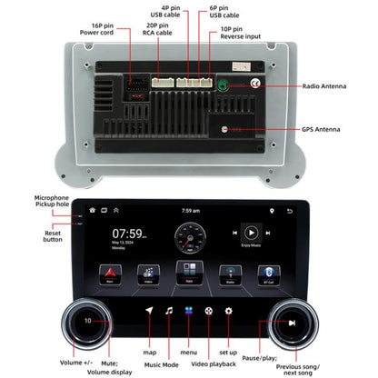 10.1 inch IPS Display + 2.5D Touch Screen Bluetooth FM Radio Car Navigation Machine, Memory: 2+32G - Car MP3 & MP4 & MP5 by buy2fix | Online Shopping UK | buy2fix