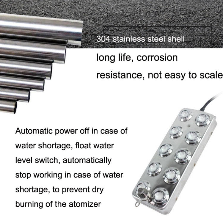 Ultrasonic Atomization Accessories 10 Heads Fog Maker Landscape Large Fog Volume Humidifier Atomization Plate - Air Purifiers & Accessories by buy2fix | Online Shopping UK | buy2fix