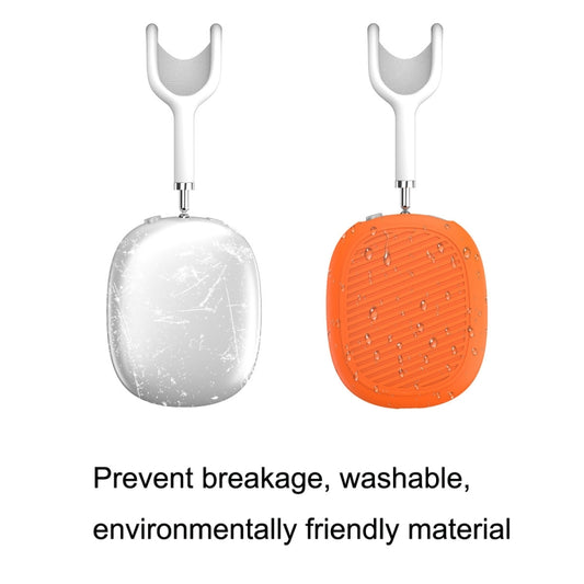 T2 For Apple AirPods Max 1pair Bluetooth Headset Anti-Fall Silicone Protective Case(Orange) - For AirPods Max by buy2fix | Online Shopping UK | buy2fix