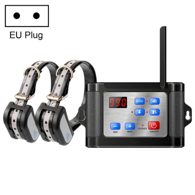 Outdoor Wireless Electronic Pet Fence Night Reflective Collar, Specification: One for Two(EU Plug) by buy2fix