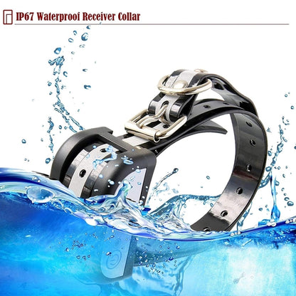 Outdoor Wireless Electronic Pet Fence Night Reflective Collar, Specification: One for Two(EU Plug) by buy2fix