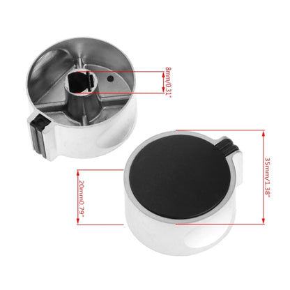 1pair  8mm  Metal Round Gas Stove Switch Knob Cooker Hob Switch - Cooktop Parts by buy2fix | Online Shopping UK | buy2fix