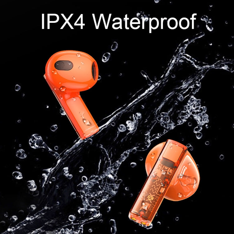 REMAX CozyBuds 6C TWS Transparent Cabin Low Delay Wireless Bluetooth Headset(Orange) - TWS Earphone by REMAX | Online Shopping UK | buy2fix