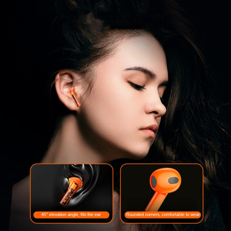 REMAX CozyBuds 6C TWS Transparent Cabin Low Delay Wireless Bluetooth Headset(Orange) - TWS Earphone by REMAX | Online Shopping UK | buy2fix