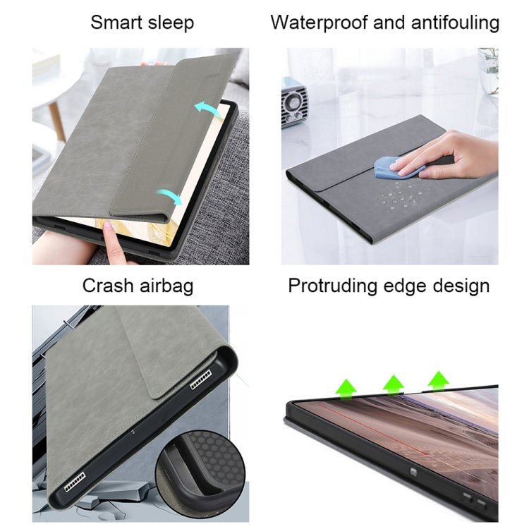 For Samsung S8/S7 GM 11 inch Adjustable Tablet Waterproof Anti-drop Protective Cover(Gray+Power Bag) - Tab S7+ T970 / T976B by buy2fix | Online Shopping UK | buy2fix