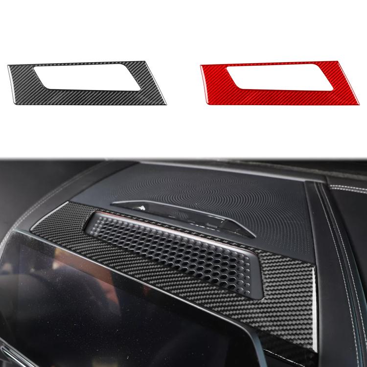 For 2019-2024 BMW 8 Series G14 Left-hand Drive Dashboard Speaker Frame Sticker(Black) - Car Interior Mouldings by buy2fix | Online Shopping UK | buy2fix