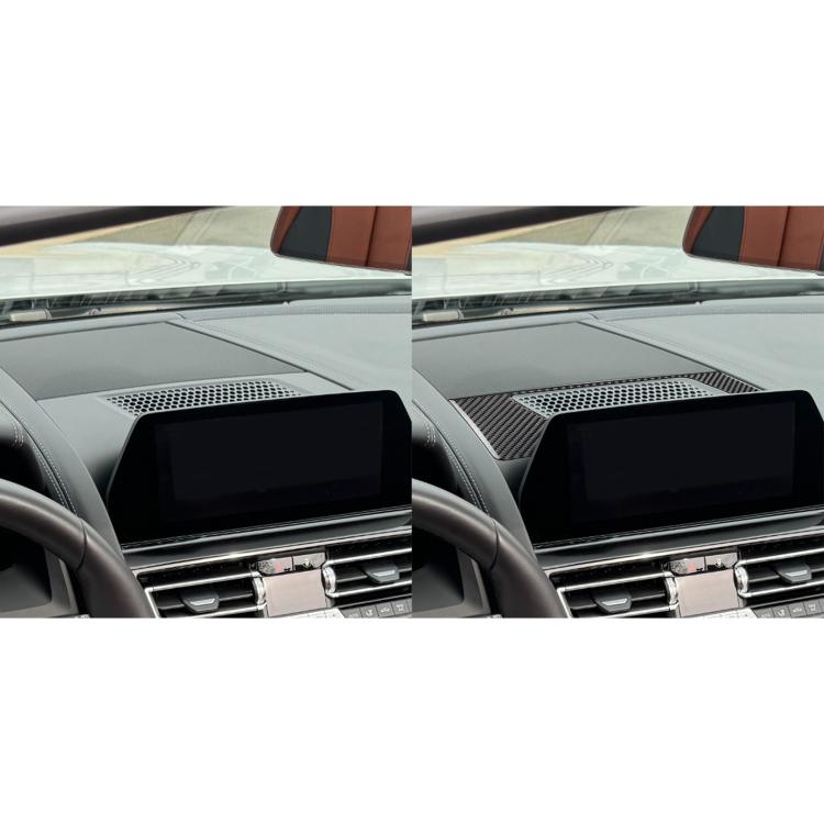 For 2019-2024 BMW 8 Series G14 Left-hand Drive Dashboard Speaker Frame Sticker(Black) - Car Interior Mouldings by buy2fix | Online Shopping UK | buy2fix