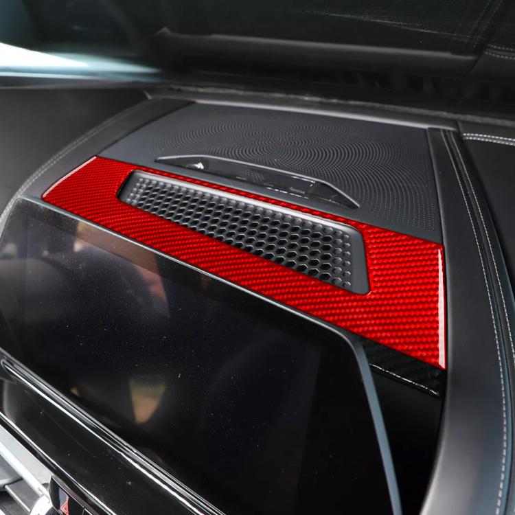 For 2019-2024 BMW 8 Series G14 Left-hand Drive Dashboard Speaker Frame Sticker(Black) - Car Interior Mouldings by buy2fix | Online Shopping UK | buy2fix