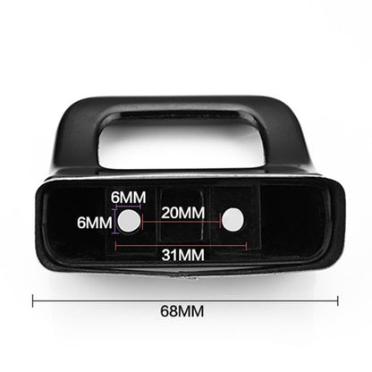 4pcs /Set  2-hole Short Side Pot Handle Bakelite Pressure Pan Handle Hole Spacing 20mm - Cooktop Parts by buy2fix | Online Shopping UK | buy2fix