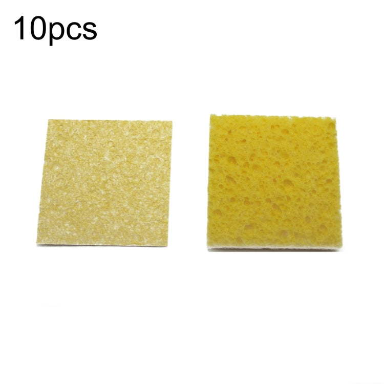 10pcs Soldering Iron Tin Remover Cleaning Cotton Wood Pulp Sponge,Spec: Thin Square 6x6cm - Others by buy2fix | Online Shopping UK | buy2fix