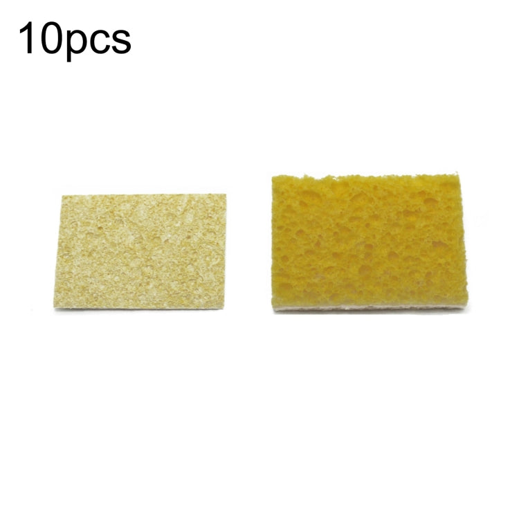 10pcs Soldering Iron Tin Remover Cleaning Cotton Wood Pulp Sponge,Spec: Thin Rectangular 3.5x5cm - Others by buy2fix | Online Shopping UK | buy2fix