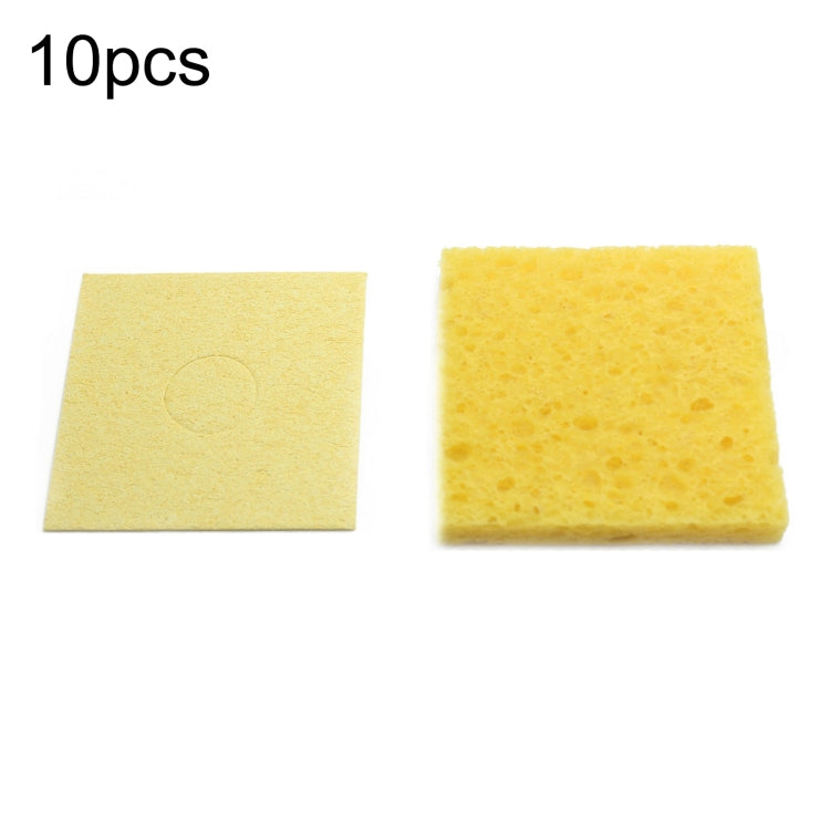 10pcs Soldering Iron Tin Remover Cleaning Cotton Wood Pulp Sponge,Spec: Thickened Square 6x6cm - Others by buy2fix | Online Shopping UK | buy2fix