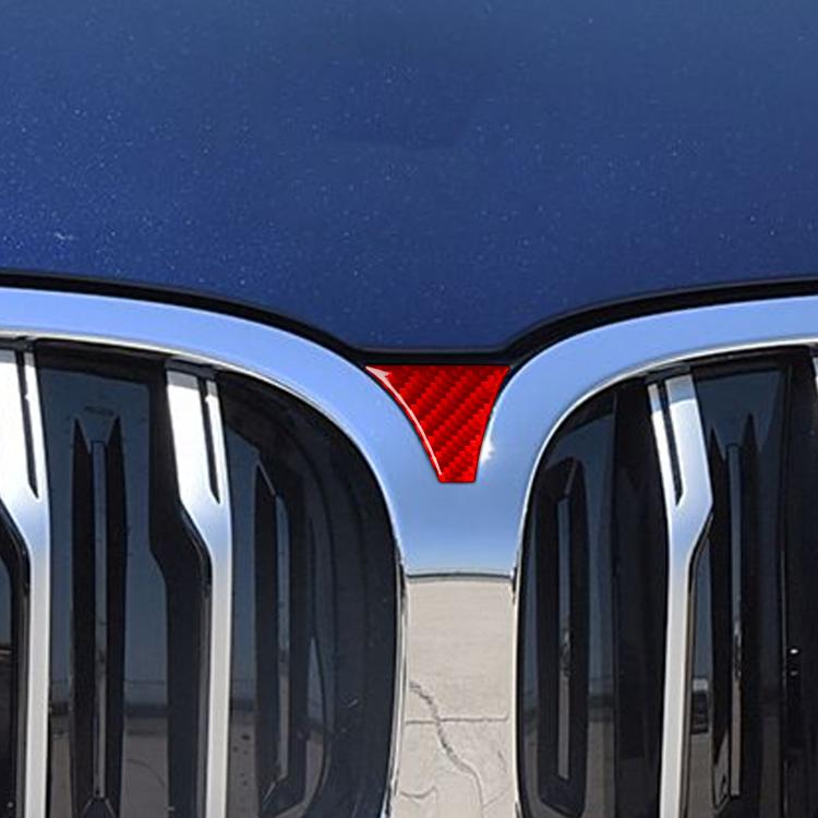 For 2019-2024 BMW 8 Series G14 Left and Right Drive Universal Front Grille Decorative Sticker(Red) - Car Interior Mouldings by buy2fix | Online Shopping UK | buy2fix