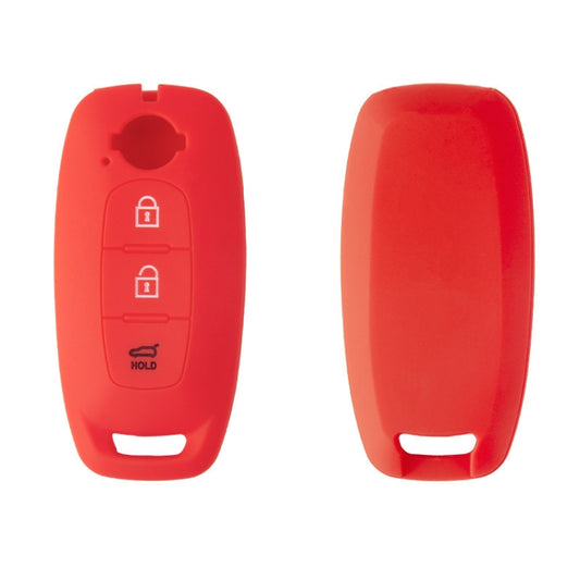 For 2023 Nissan Altima 2pcs Three-Button Key Silicone Protective Case(Red) - Car Key Cases by buy2fix | Online Shopping UK | buy2fix
