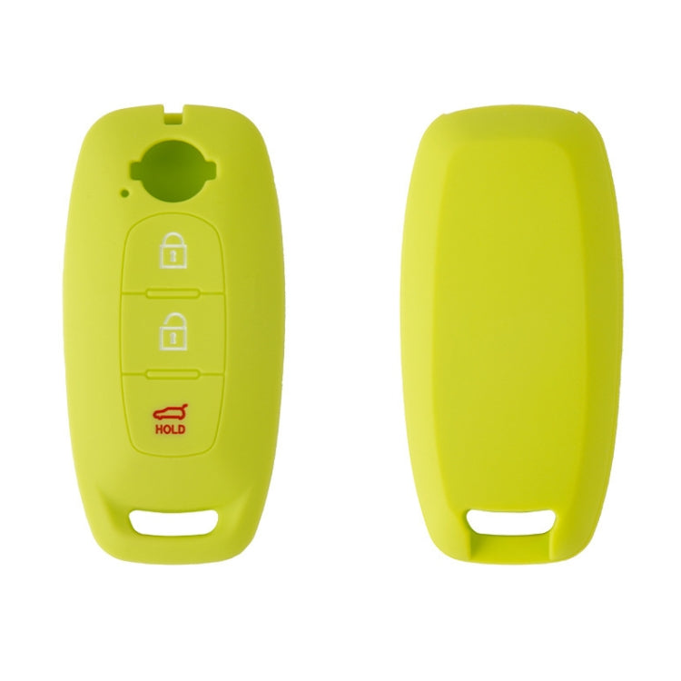 For 2023 Nissan Altima 2pcs Three-Button Key Silicone Protective Case(Apple Green) by buy2fix