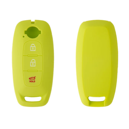 For 2023 Nissan Altima 2pcs Three-Button Key Silicone Protective Case(Apple Green) by buy2fix