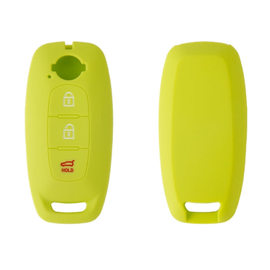 For 2023 Nissan Altima 2pcs Three-Button Key Silicone Protective Case(Apple Green) by buy2fix