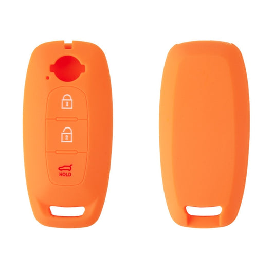 For 2023 Nissan Altima 2pcs Three-Button Key Silicone Protective Case(Orange) - Car Key Cases by buy2fix | Online Shopping UK | buy2fix