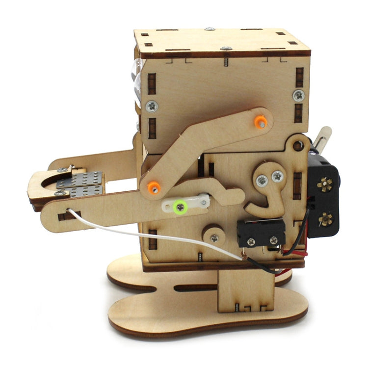 Robot Eating Coins Kids DIY Science Toy Educational Scientific Experiment Kit Wood Craft - Others by buy2fix | Online Shopping UK | buy2fix