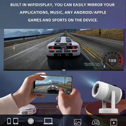 J1 1280 X 720P Projector WiFi 6 Android 11 System Supports Mirroring Screen AU Plug - LED Projector by buy2fix | Online Shopping UK | buy2fix
