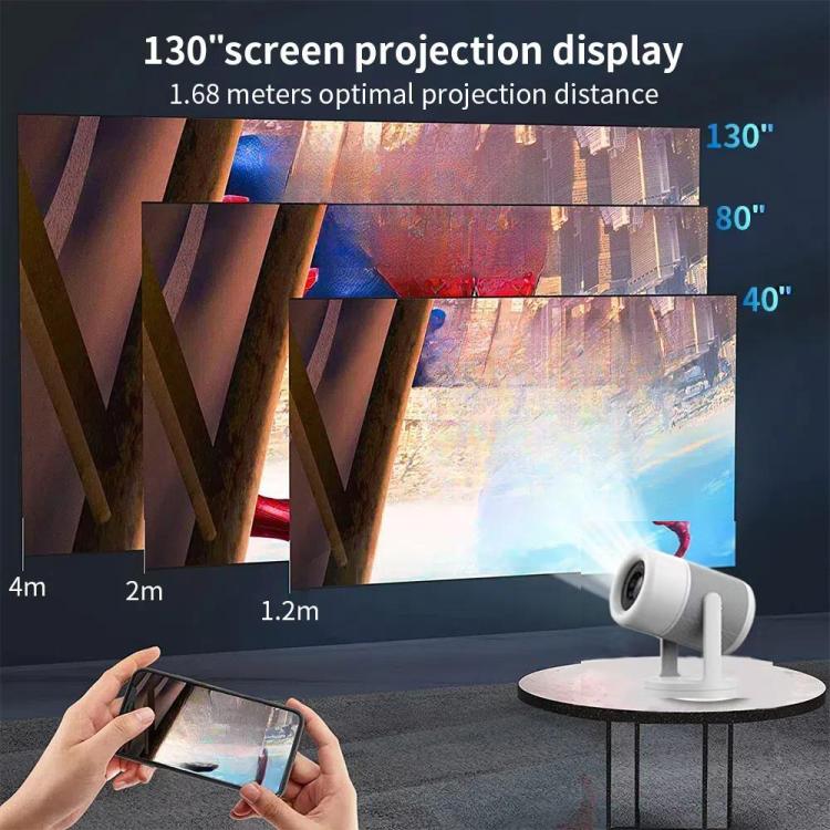 J1 1280 X 720P Projector WiFi 6 Android 11 System Supports Mirroring Screen AU Plug - LED Projector by buy2fix | Online Shopping UK | buy2fix
