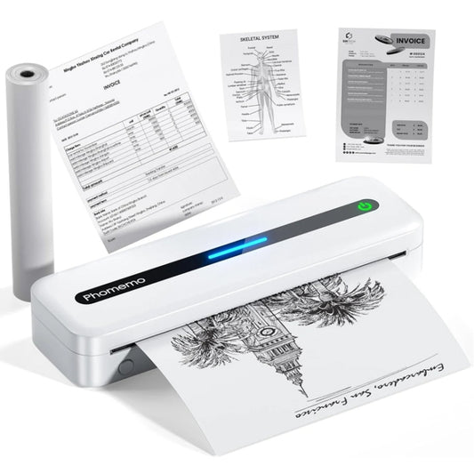 Phomemo M832 300dpi Wireless Thermal Portable Printer, Size: Letter Version(White) - Receipt Printers by Phomemo | Online Shopping UK | buy2fix