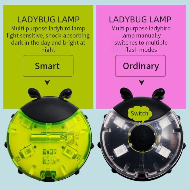 Ladybug Wheel Light Children Balance Bike Bicycle Hub Light, Color: Manual Green by buy2fix