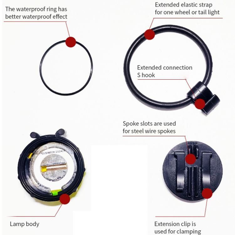 Ladybug Wheel Light Children Balance Bike Bicycle Hub Light, Color: Manual Red by buy2fix